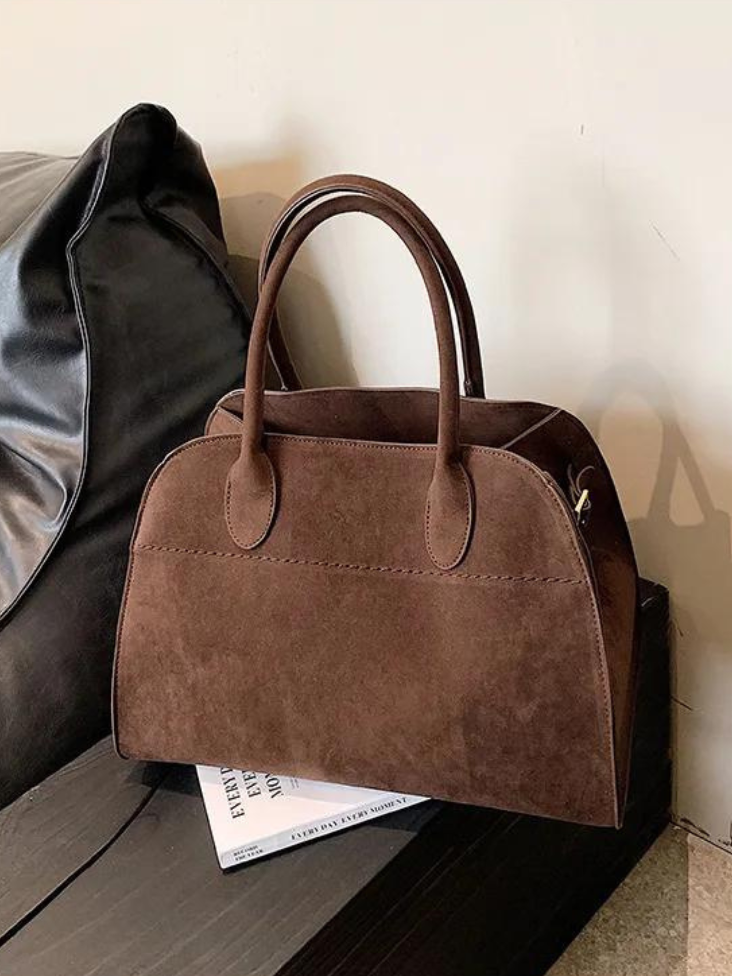 Lucie Suede Tote Bag